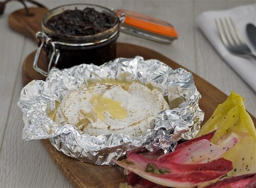 Sunday Brunch Articles Camembert Cheese with Bitter Leaves and