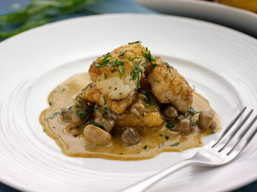Sunday Brunch Articles Monkfish with Mushroom and Madeira Sauce Recipe All 4