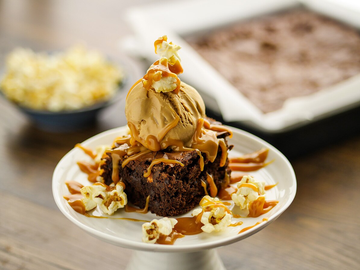 Sunday Brunch Articles Salted Popcorn Brownies All 4