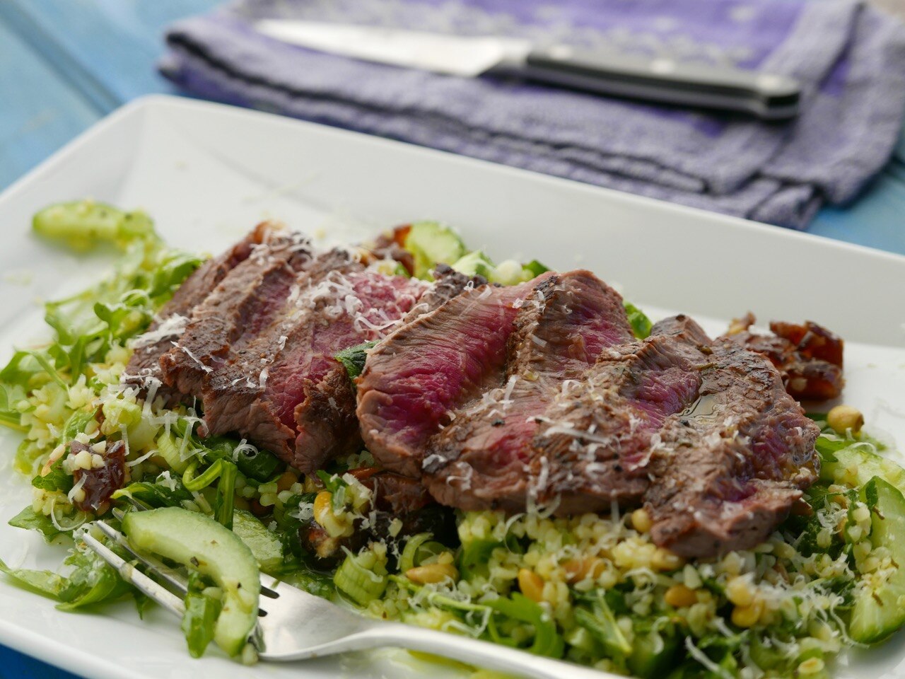 Sunday Brunch Articles Steak and Mint Salad All 4