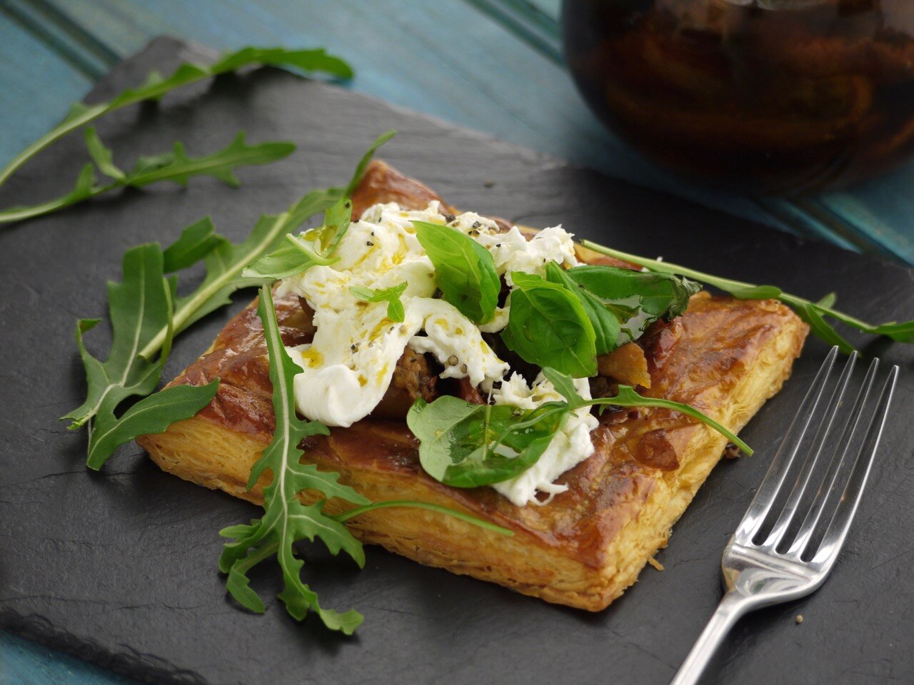 Sunday Brunch Articles Confit Tomato and Burrata Tarts All 4