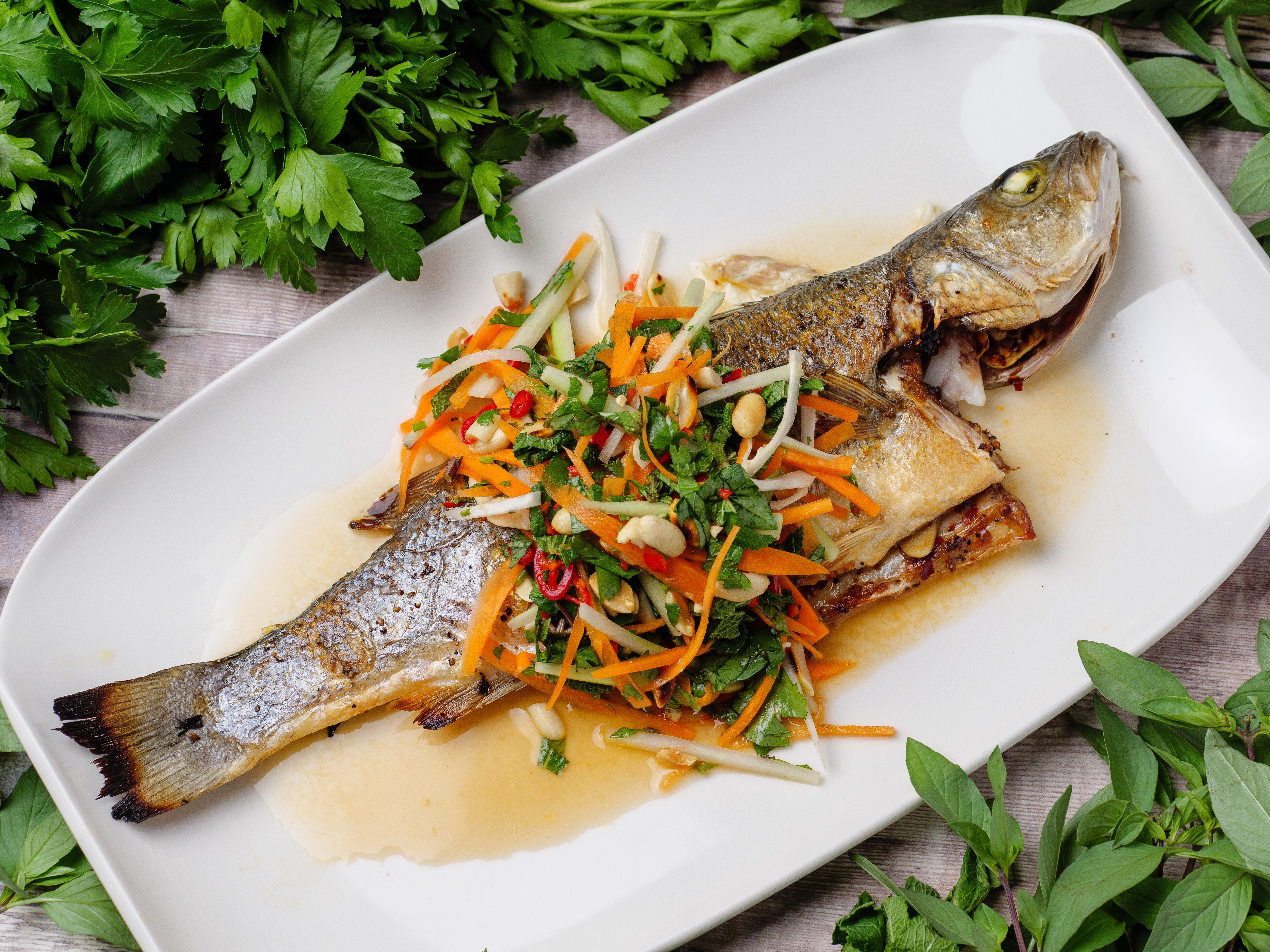Sunday Brunch Articles Vietnamese Style Sea Bass All 4