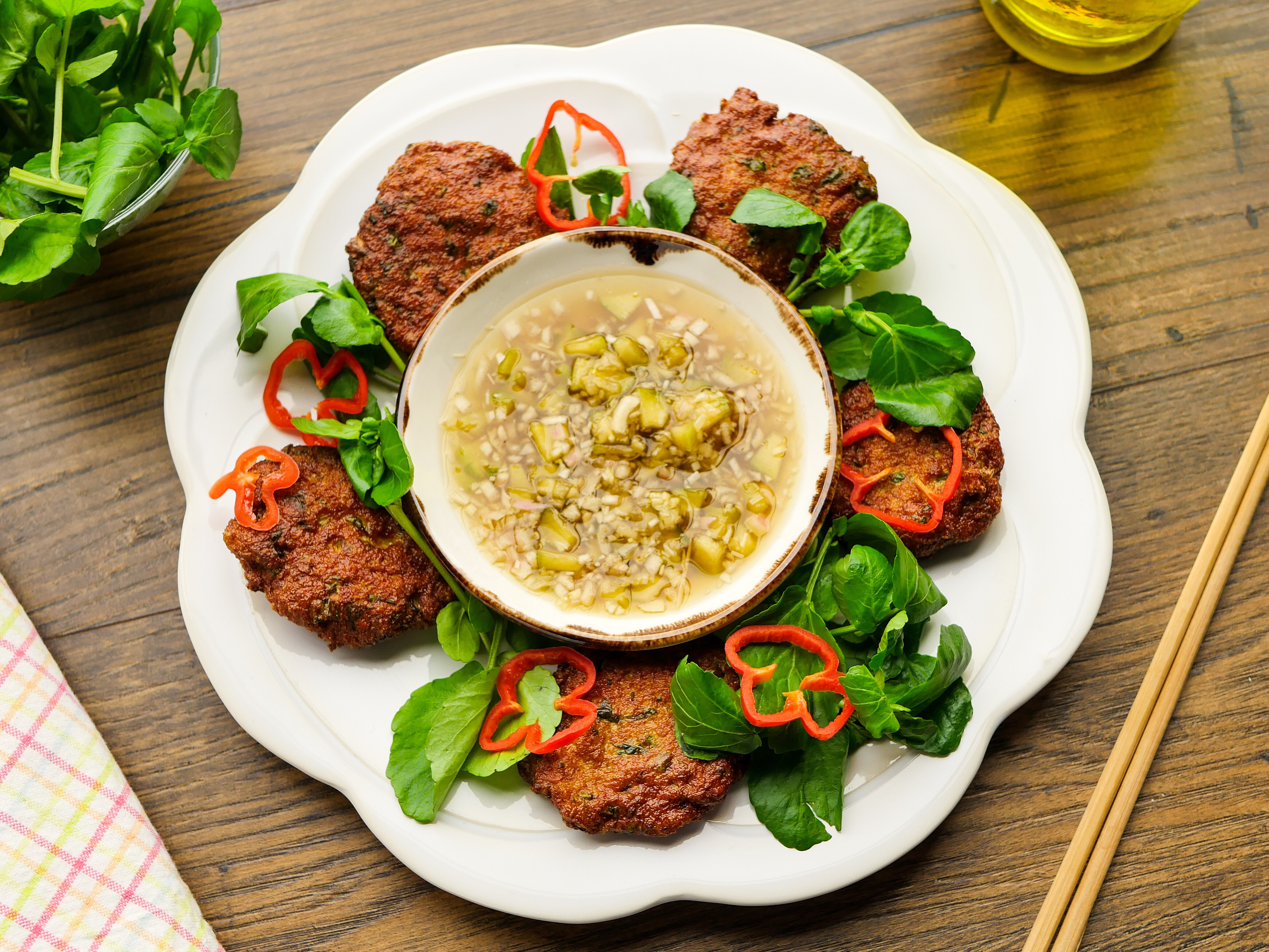 Sunday Brunch Articles Thai Chicken Patties All 4