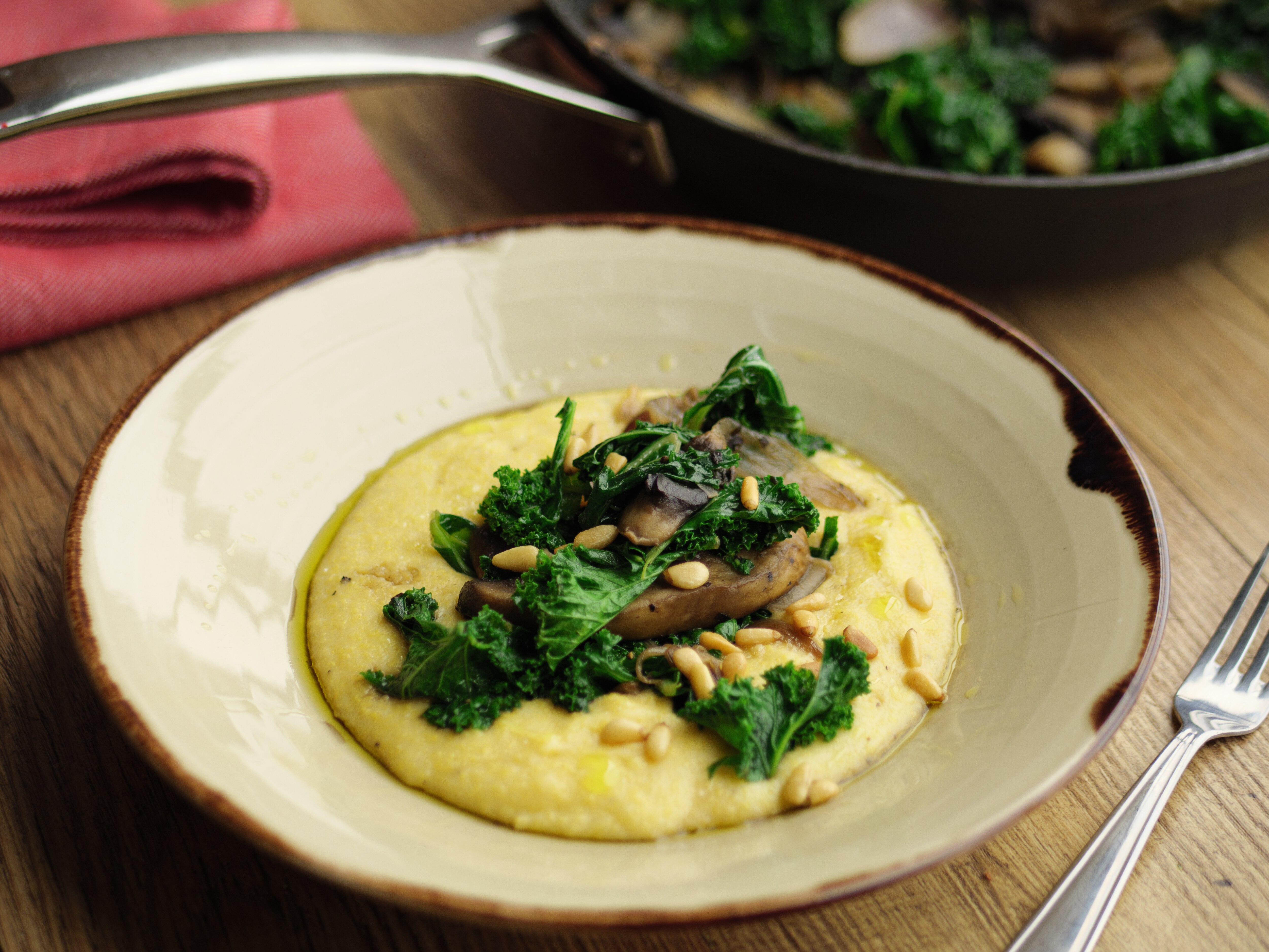 Sunday Brunch Articles Soft Polenta With Garlic Field Mushrooms