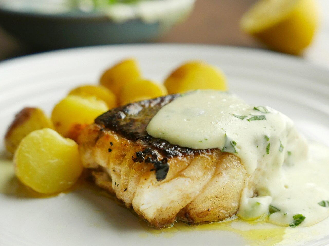 Sunday Brunch Articles Cod with Parsley Sauce All 4